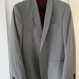 Ben Sherman Black and Gray Patterned Blazer